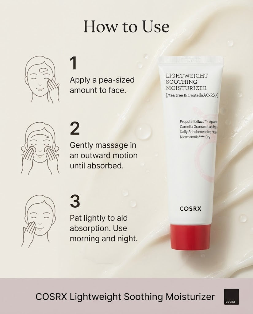 COSRX AC Collection Lightweight Soothing Moisturizer - 80ml | Oil-Free Acne Care