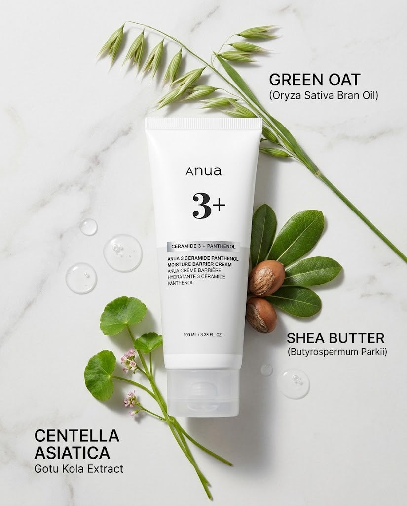 Anua 3 Ceramide Panthenol Moisture Barrier Cream (100ml) – Hydrating Repair Moisturizer