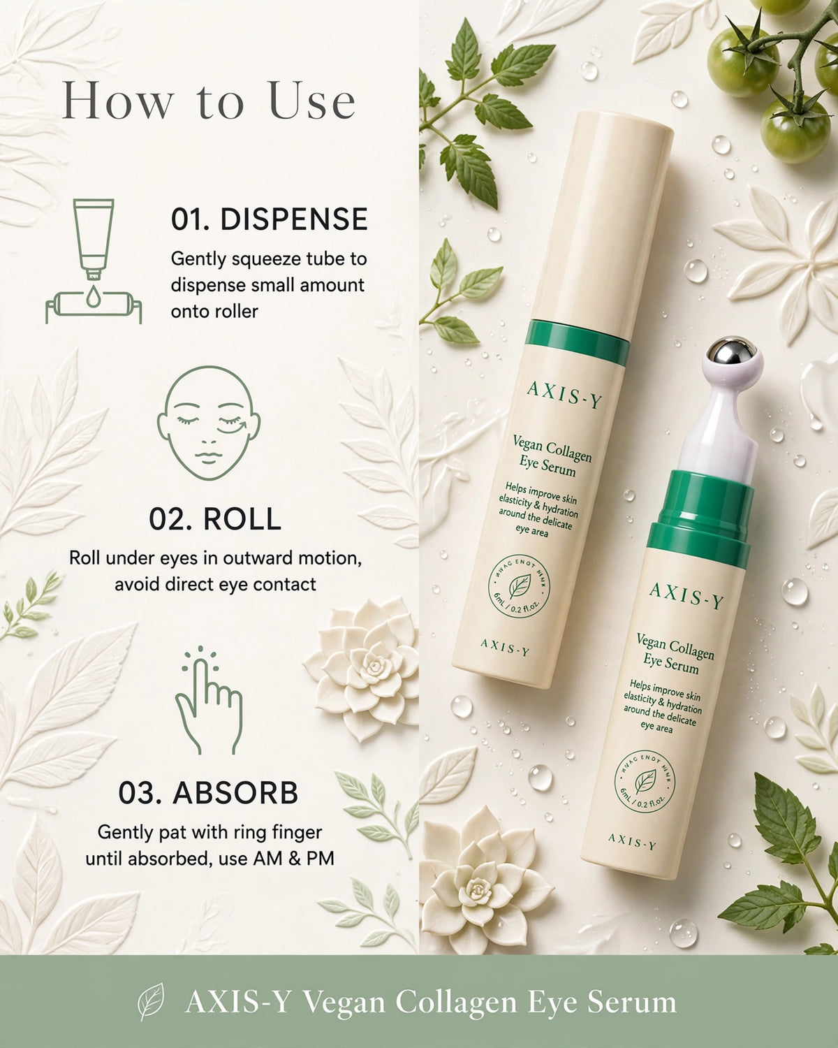 AXIS-Y Vegan Collagen Eye Serum 10ml | Anti-Wrinkle & Dark Circles