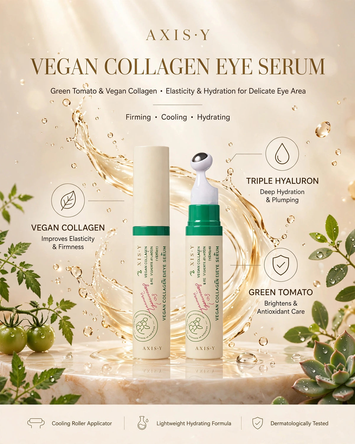 AXIS-Y Vegan Collagen Eye Serum 10ml | Anti-Wrinkle & Dark Circles