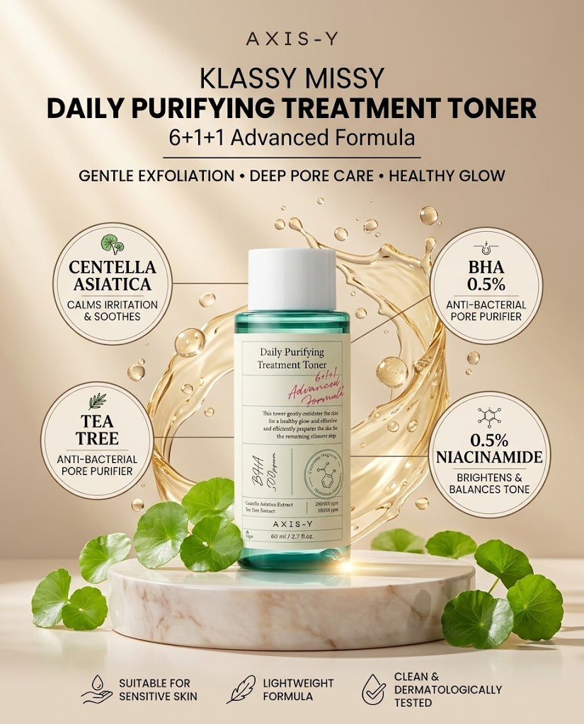 AXIS-Y Daily Purifying Treatment Toner 80ml – Travel-Size Pore-Clarifying Toner