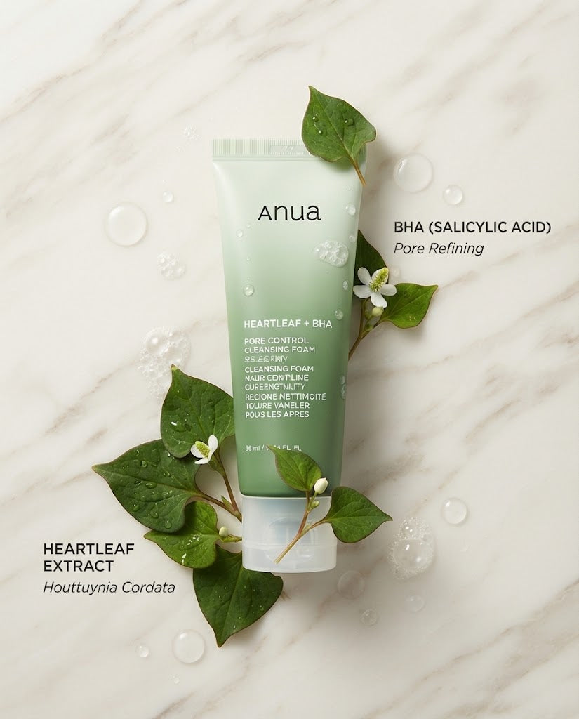 Anua Heartleaf Quercetinol Pore Deep Cleansing Foam | K-Beauty Cleanser