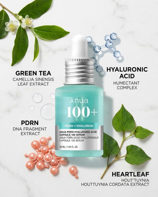 Anua PDRN Hyaluronic Acid Capsule 100 Serum | Hydrating Glow Serum