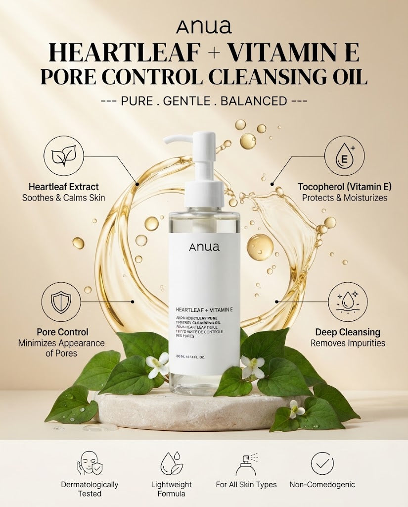 Anua Heartleaf Pore Control Cleansing Oil 200ml | Deep Cleanser