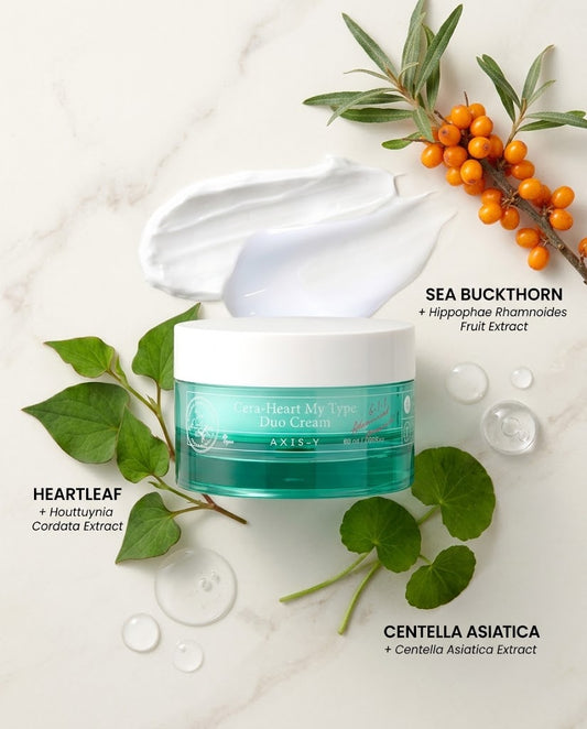 AXIS-Y Cera-Heart My Type Duo Cream (60ml) – Custom Dual Moisturizer for Combination Skin