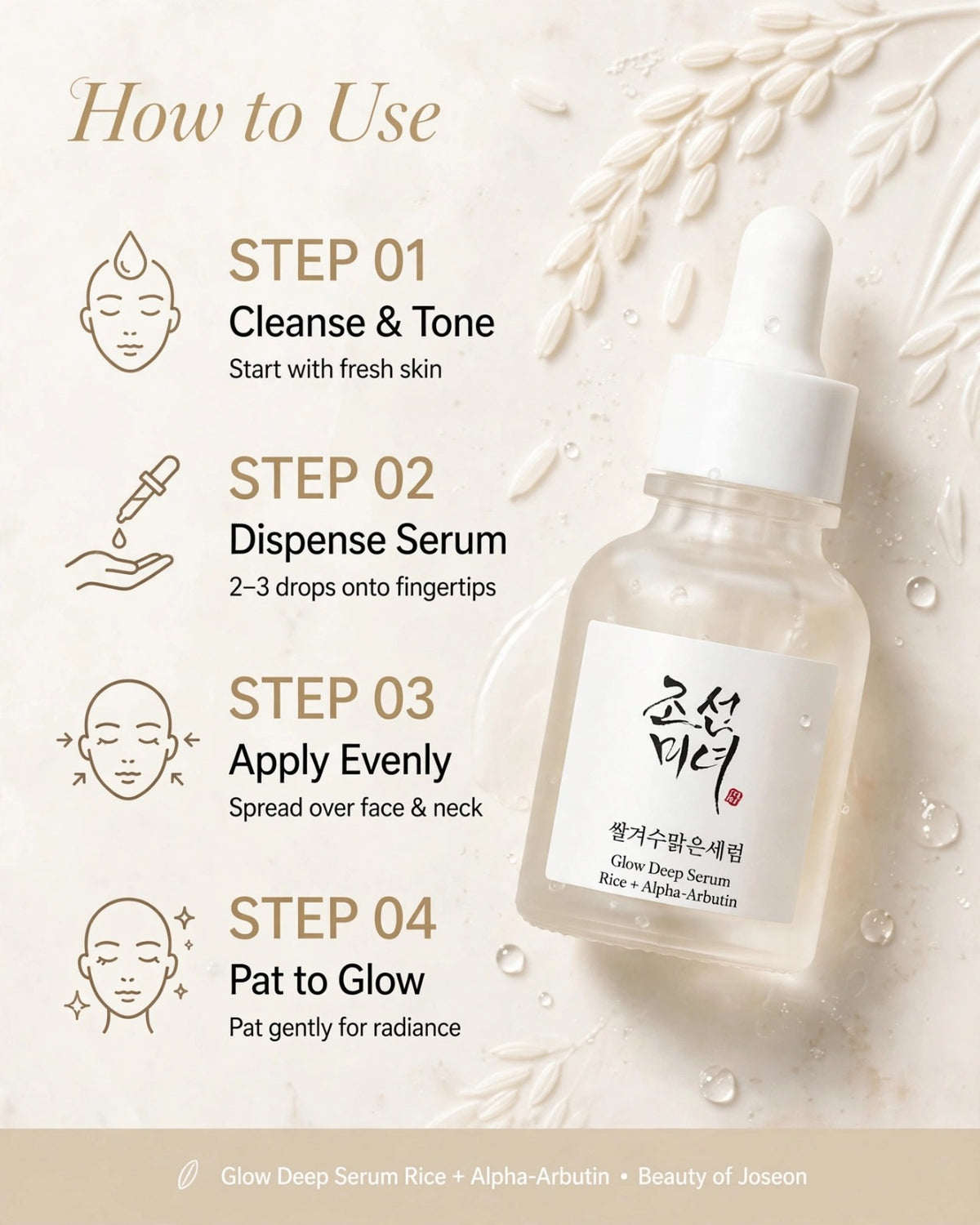 Beauty of Joseon Glow Deep Serum - Rice + Alpha Arbutin (30ml)