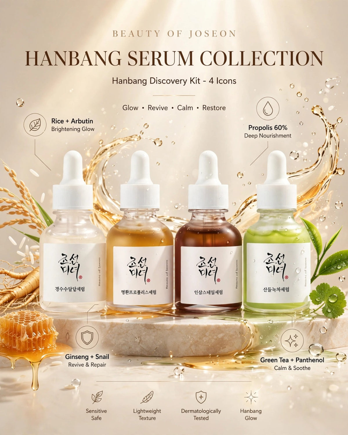 Beauty of Joseon Hanbang Serum Discovery Kit (10ml x 4) | K-Beauty Trial Set