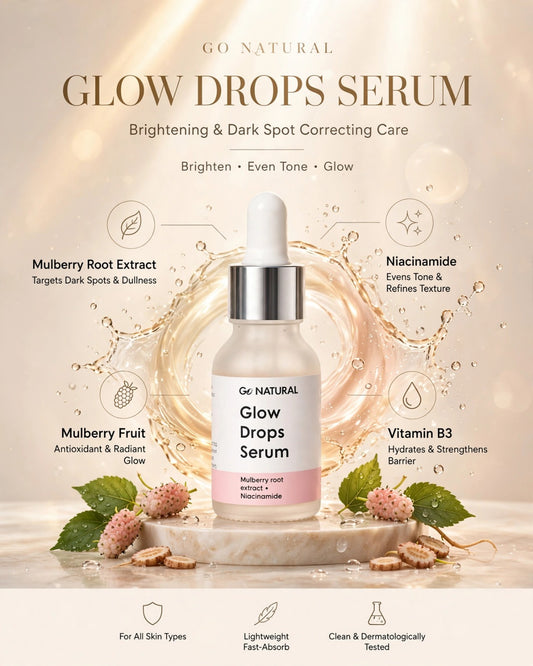 Go Natural Glow Drops Serum - Brightening & Dark Spot Correcting (15ml)
