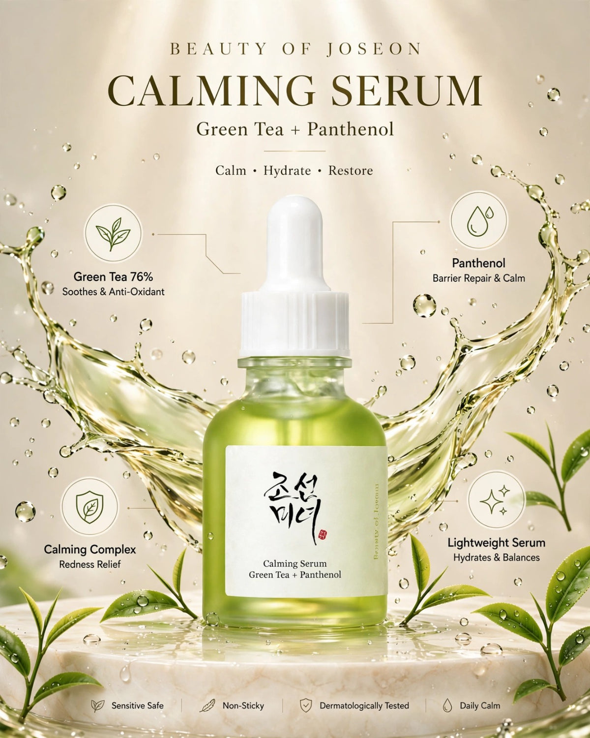 Beauty of Joseon Calming Serum - Green Tea + Panthenol (30ml)