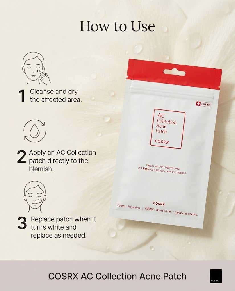 COSRX AC Collection Acne Patch (26 Count) – Centella Hydrocolloid Pimple Patches