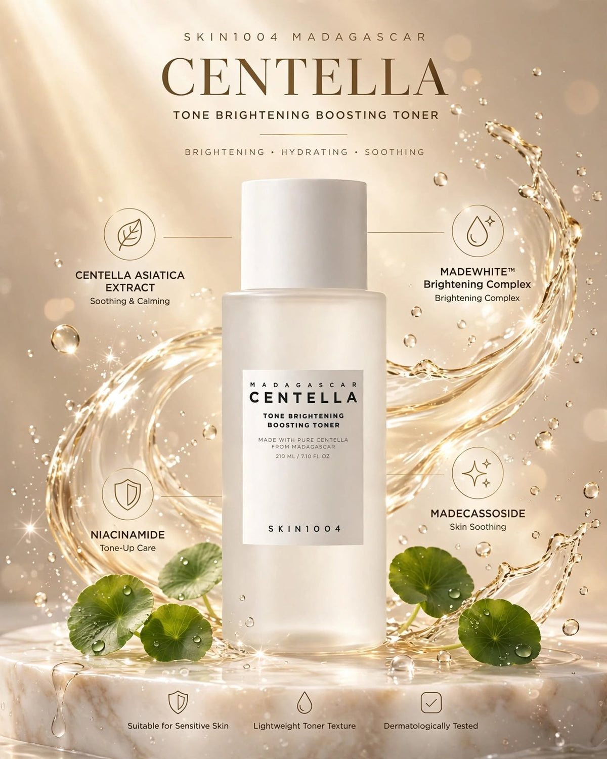 SKIN1004 Madagascar Centella Tone Brightening Boosting Toner
