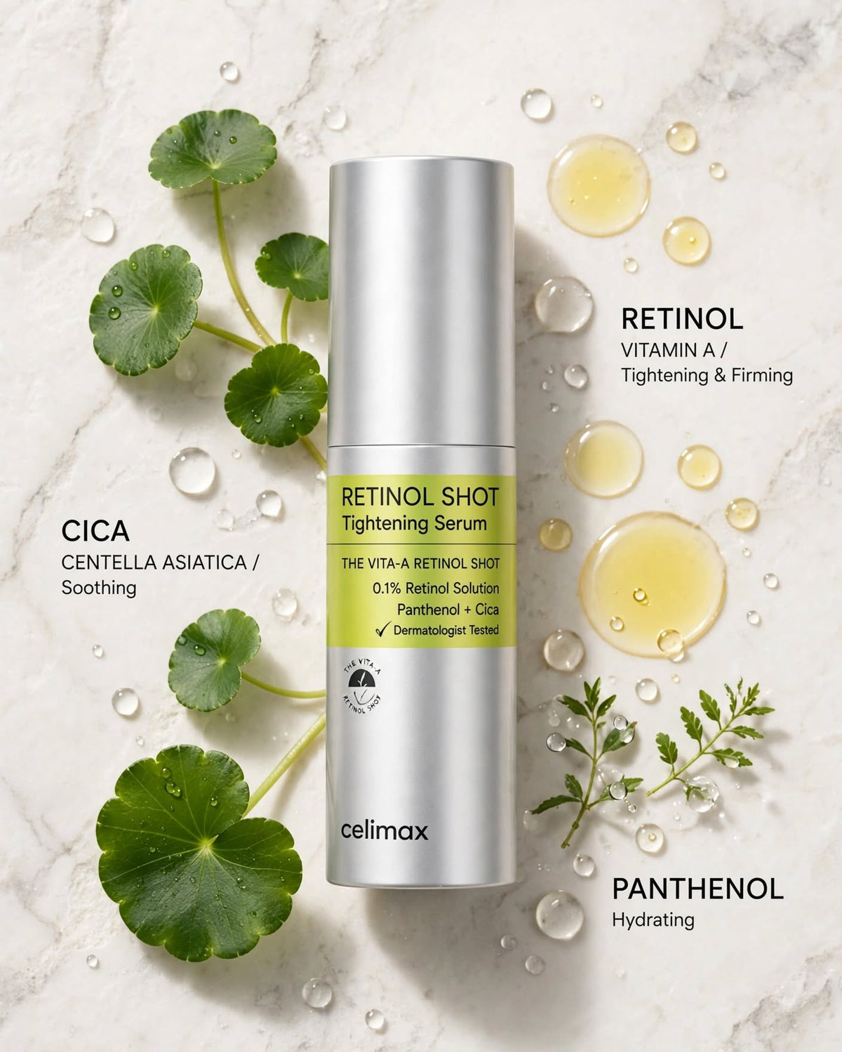 Celimax The Vita-A Retinol Shot Tightening Serum - 30ml | Anti-Aging & Pore Minimizer