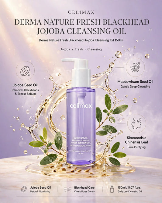 Celimax Derma Nature Fresh Blackhead Jojoba Cleansing Oil - 150ml (192g)
