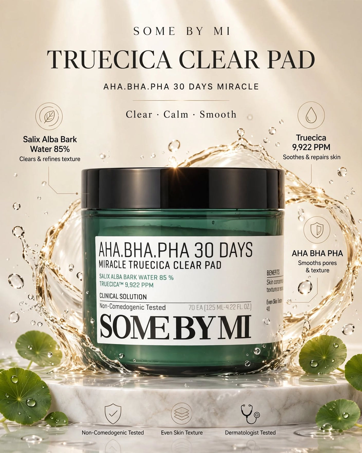 SOME BY MI AHA BHA PHA 30 Days Miracle Truecica Clear Pad