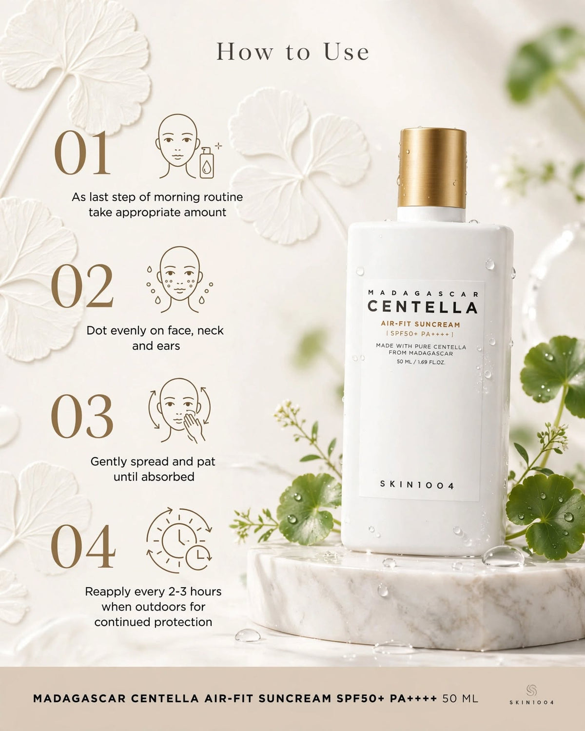 SKIN1004 Madagascar Centella Air-Fit Suncream SPF50+ PA++++