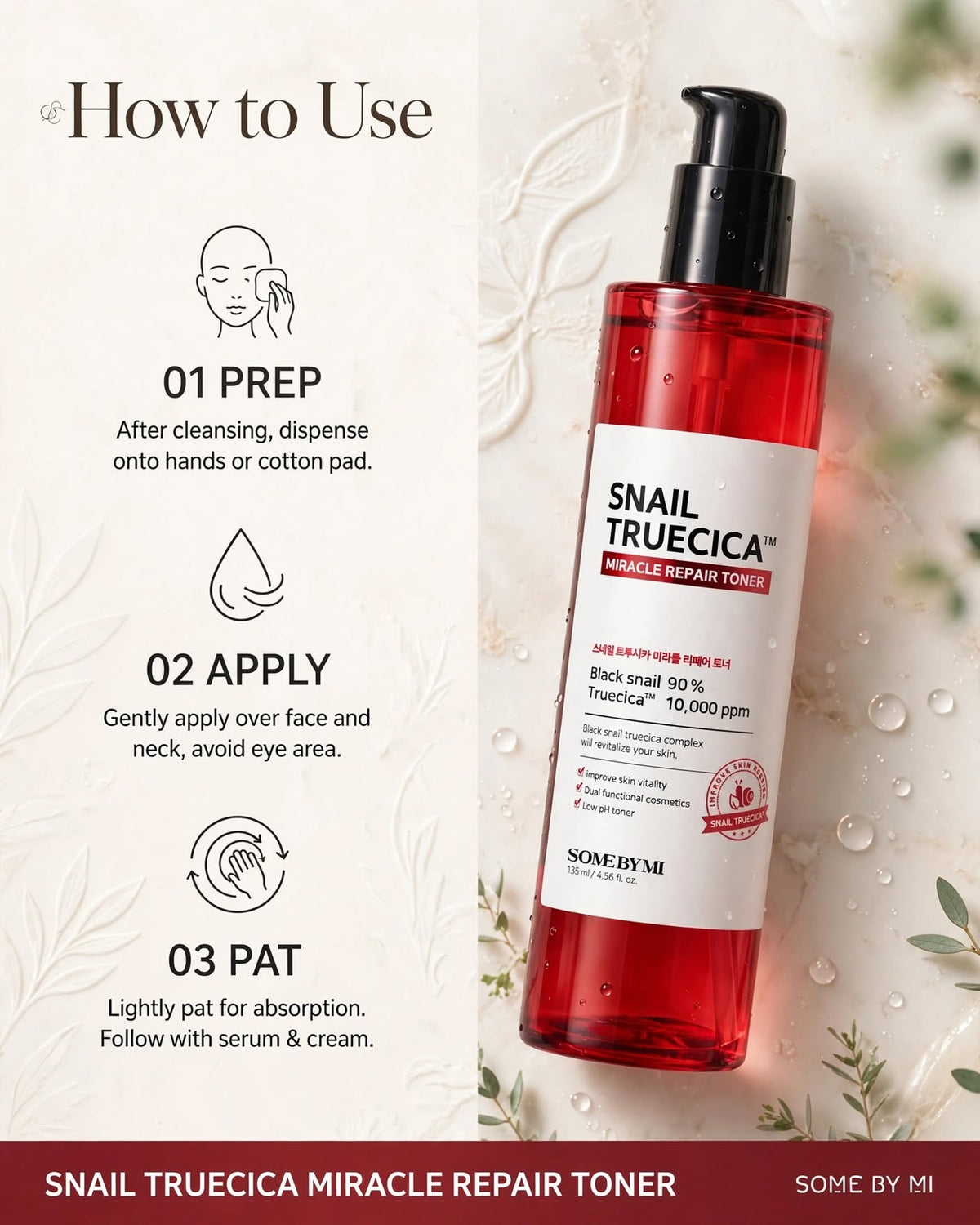 SOME BY MI Snail Truecica Miracle Repair Toner