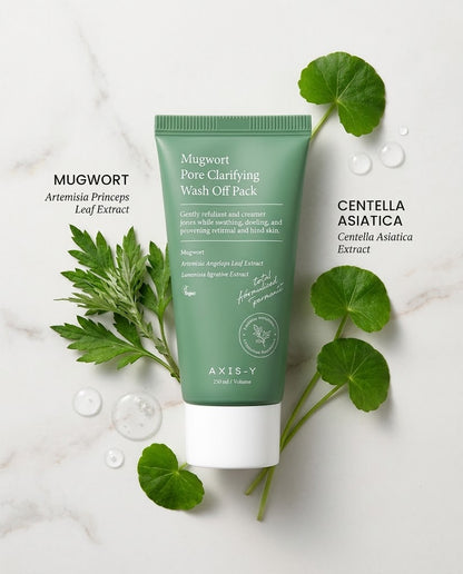 AXIS-Y Mugwort Pore Clarifying Wash Off Pack (100ml) | Calming Clay Mask
