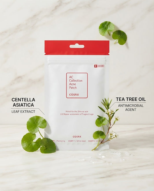 COSRX AC Collection Acne Patch (26 Count) – Centella Hydrocolloid Pimple Patches