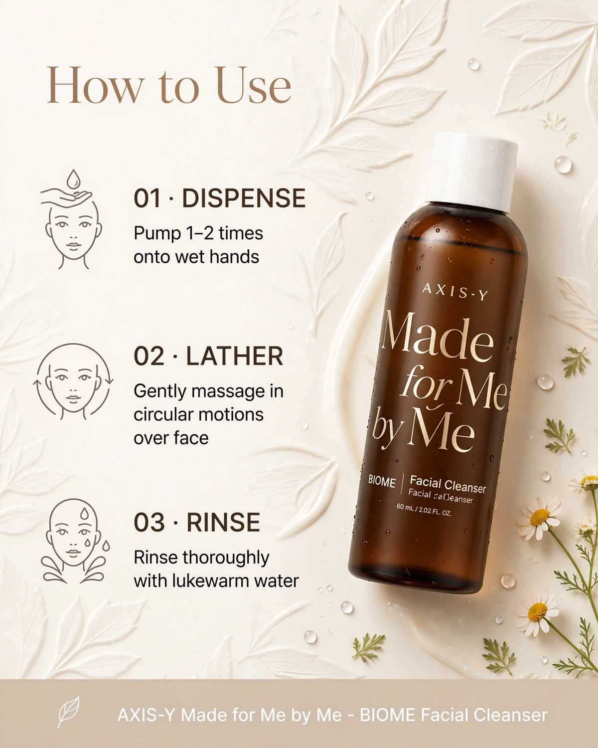 AXIS-Y Made for Me by Me BIOME Facial Cleanser for Sensitive Skin
