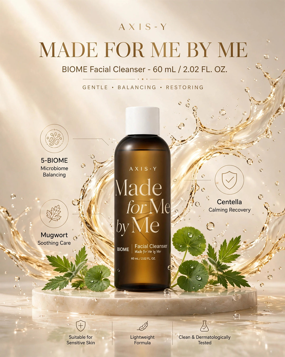 AXIS-Y Made for Me by Me BIOME Facial Cleanser for Sensitive Skin