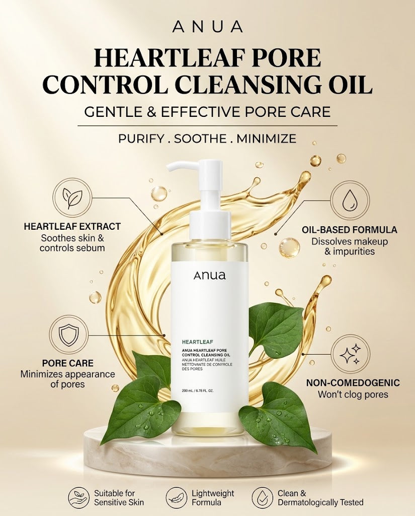 Anua Heartleaf Pore Control Cleansing Oil – 200ml