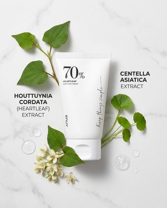 Anua Heartleaf 70% Soothing Cream (100ml) – Calming Barrier-Repair Moisturizer