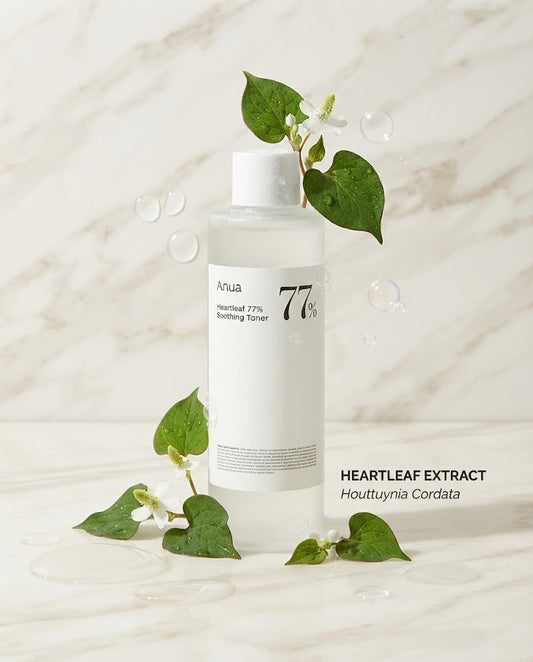 Anua Heartleaf 77% Soothing Toner (250ml) - Calming Facial Toner for Sensitive & Acne-Prone Skin
