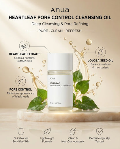 Anua Heartleaf Pore Control Cleansing Oil Mini (20ml)