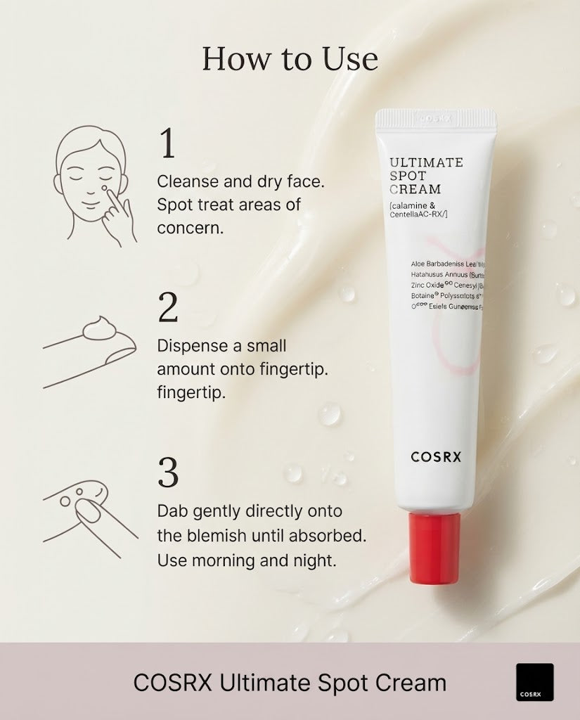 COSRX AC Collection Ultimate Spot Cream - 30g / 30ml | Targeted Acne Treatment