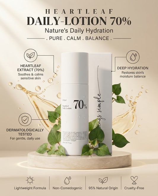 Anua Heartleaf 70% Daily Lotion (200ml) | Soothing Hydration for Sensitive Skin