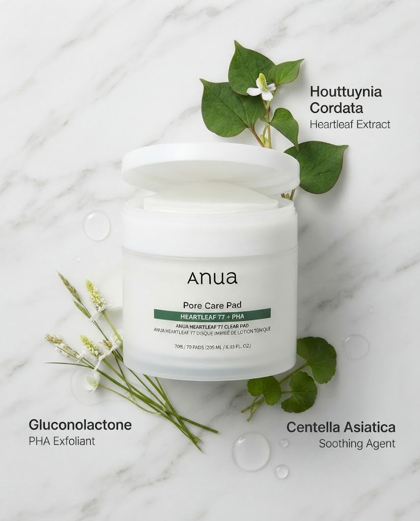 Anua Heartleaf 77% Clear Pad - 70 Daily Exfoliating Toner Pads