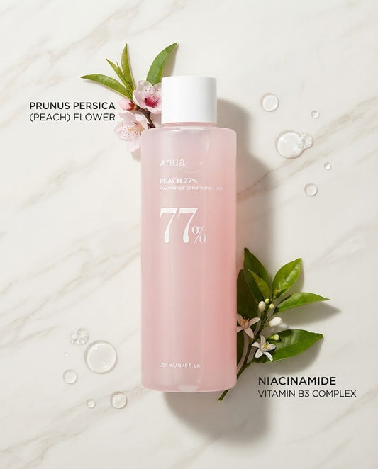 Anua Peach 77% Niacin Essence Toner (250ml) | Brightening K-Beauty