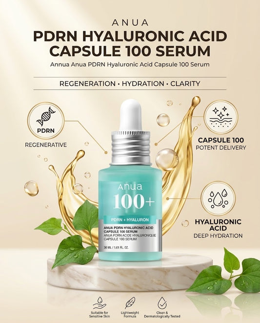 Anua PDRN Hyaluronic Acid Capsule 100 Serum | Hydrating Glow Serum