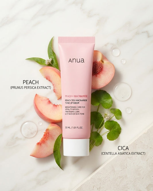 Anua Peach 70% Niacinamide Tone Up Serum (30ml) – Glow & Radiance Booster