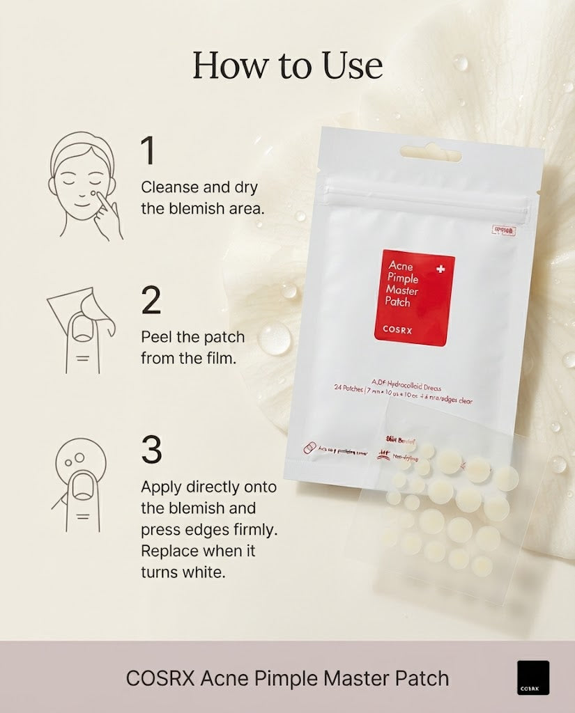 COSRX Acne Pimple Master Patch (24 Patches) – Overnight Blemish Treatment