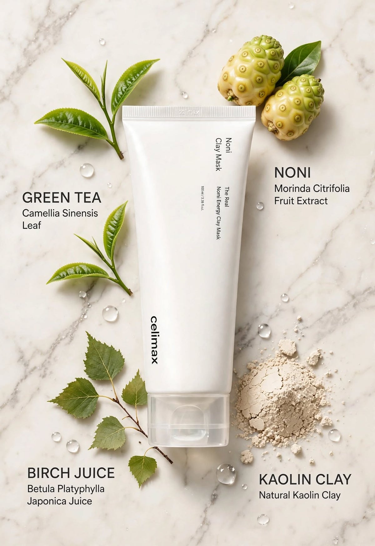 Celimax The Real Noni Refresh Clay Mask - 120g / 100ml | Deep Pore Cleansing