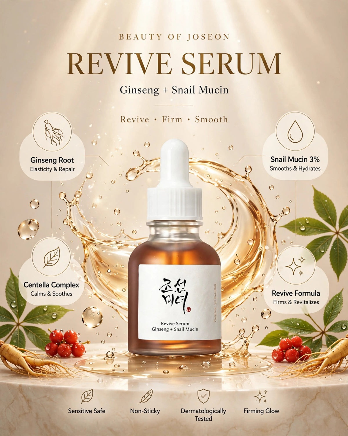 Beauty of Joseon Revive Serum: Ginseng + Snail Mucin (30ml)