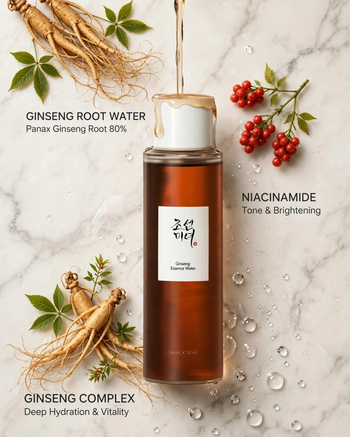 Beauty of Joseon, Ginseng Essence Water, K-Beauty, Korean Skincare, Hydrating Toner, Niacinamide Toner, Anti-Aging Essence, Brightening Toner, Ginseng Skincare, Glass Skin, Moisture Barrier Repair, Cruelty-Free Skincare