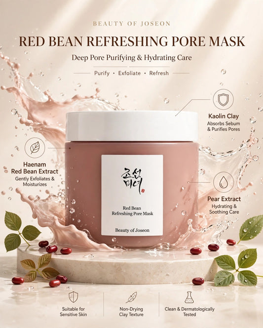 Beauty of Joseon Red Bean Refreshing Pore Mask (140ml) | Pore Cleansing Clay Mask