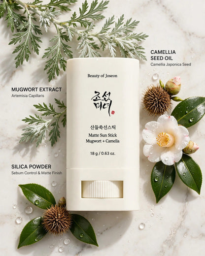 Beauty of Joseon Matte Sun Stick: Mugwort + Camelia SPF 50+ (18g)