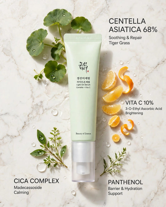 Beauty of Joseon Light On Serum: Centella + Vita C (30ml) – Brightening & Soothing Formula