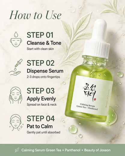 Beauty of Joseon Calming Serum - Green Tea + Panthenol (30ml)