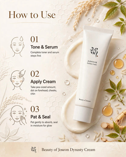 Beauty of Joseon Dynasty Cream (100ml Tube) | Hydrating Hanbang Moisturizer
