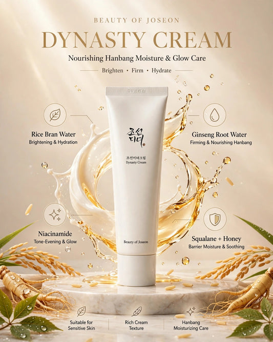 Beauty of Joseon Dynasty Cream (100ml Tube) | Hydrating Hanbang Moisturizer