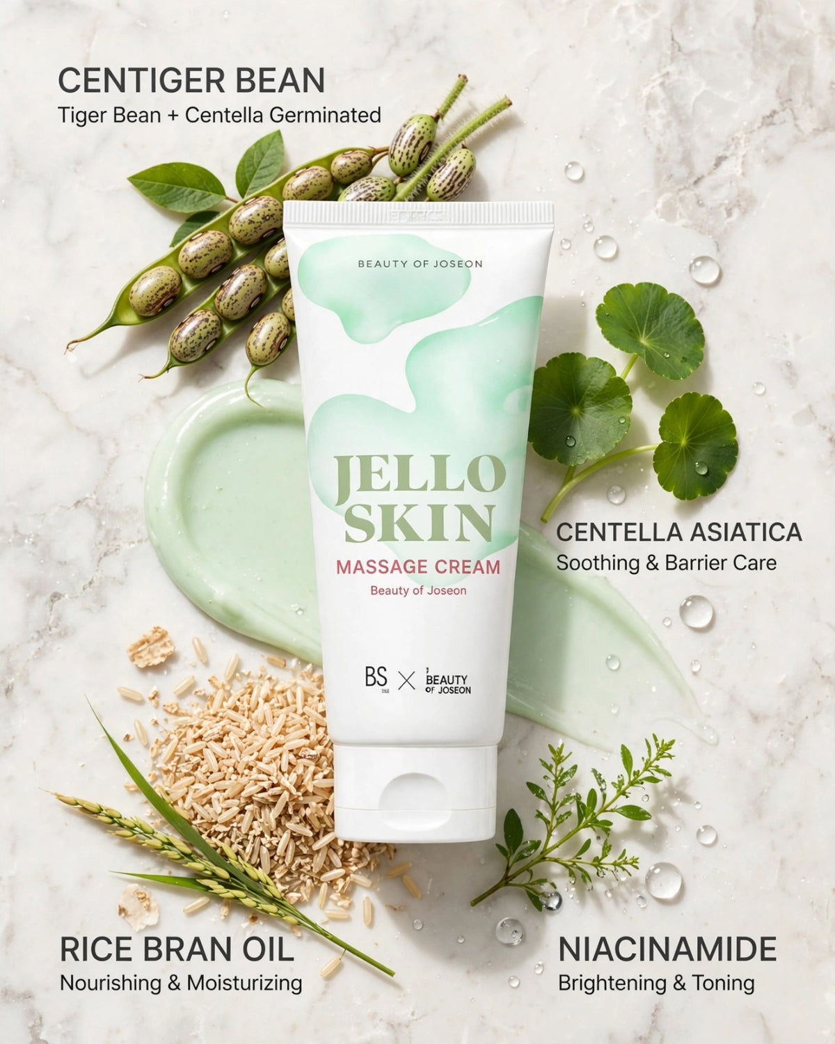 Beauty of Joseon Jelloskin Massage Cream for Face & Body - 200ml | K-Beauty