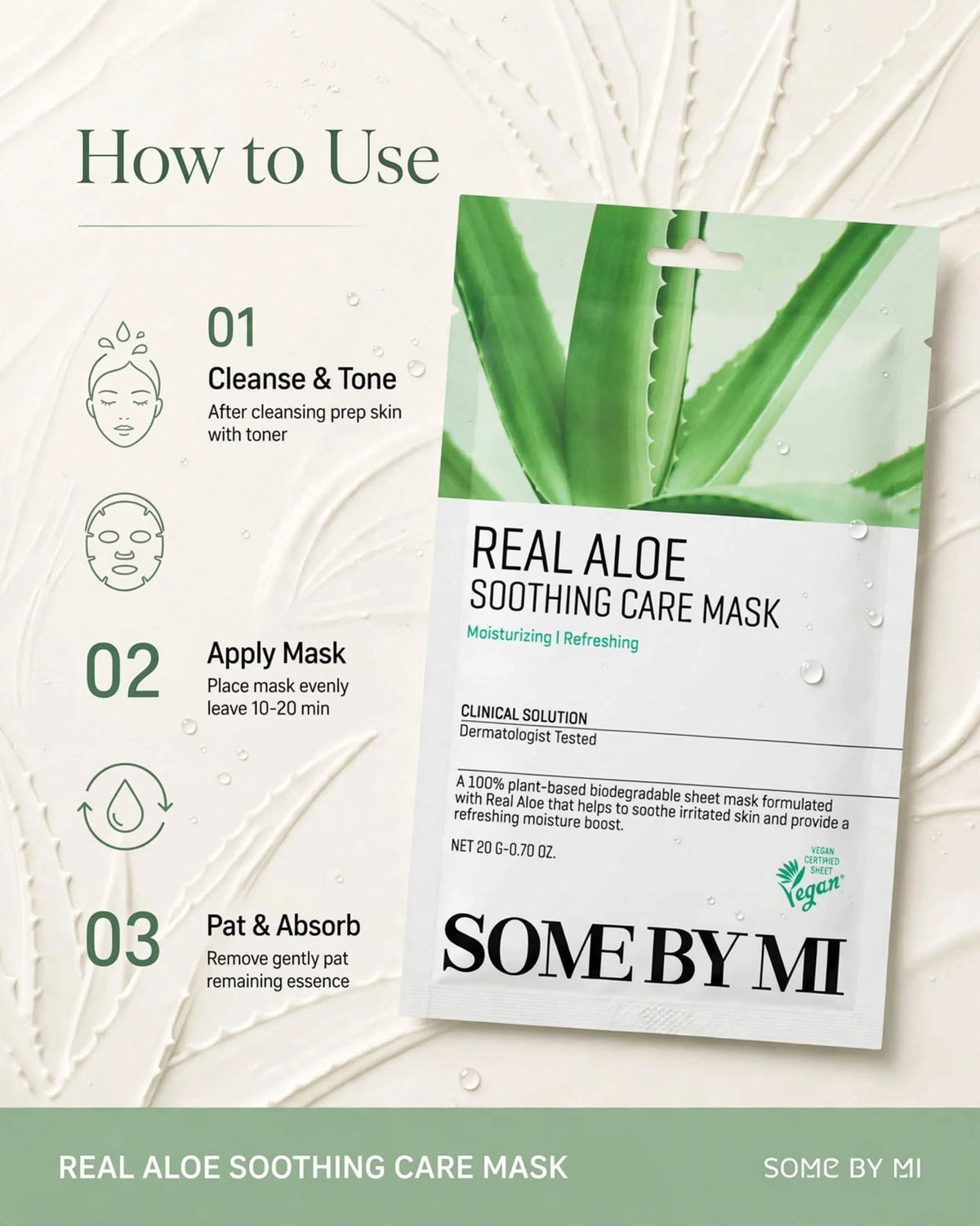 SOME BY MI Real Aloe Soothing Care Mask