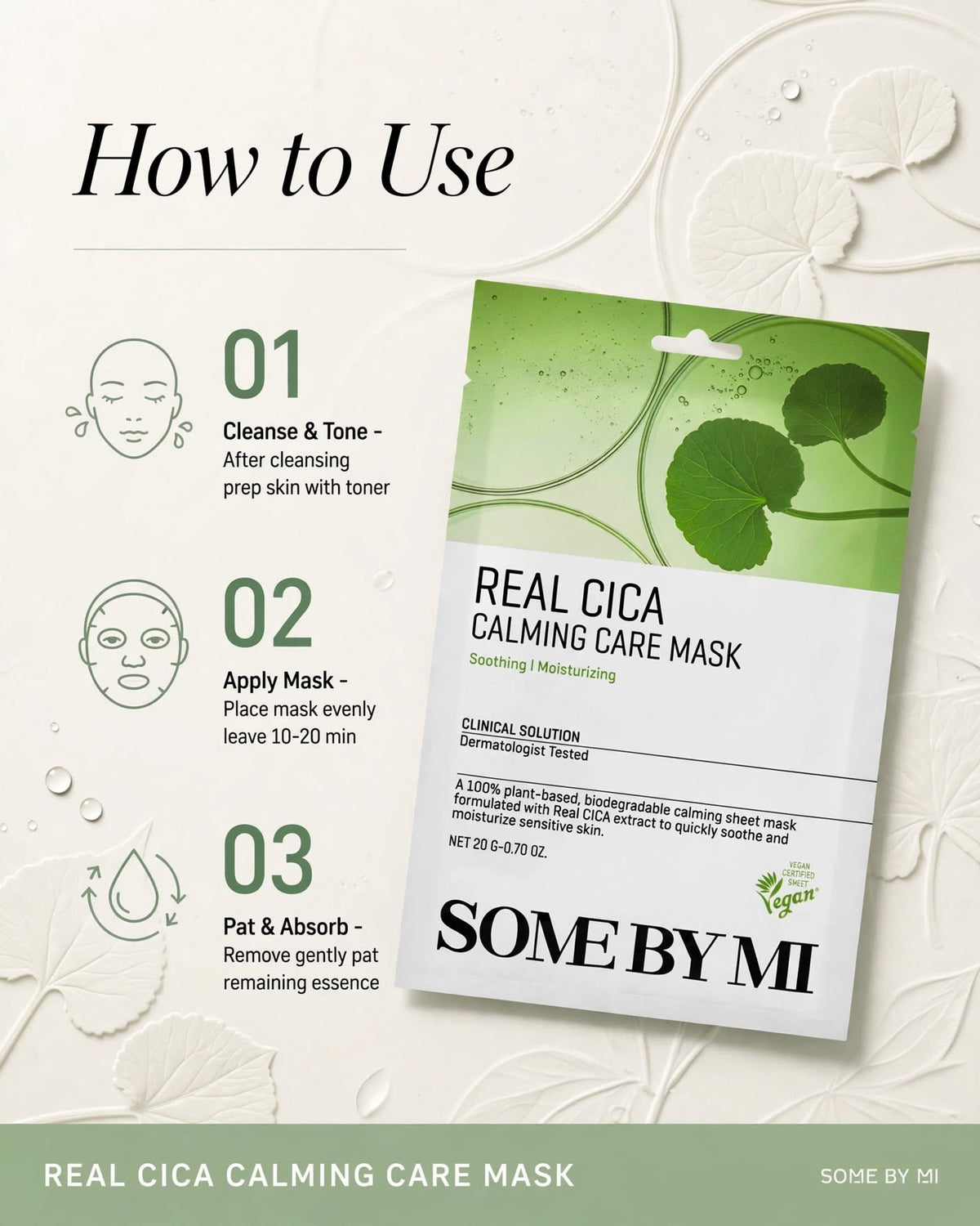 SOME BY MI Real Cica Calming Care Mask