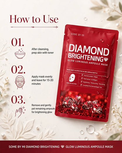 SOME BY MI Diamond Brightening Glow Luminous Ampoule Mask