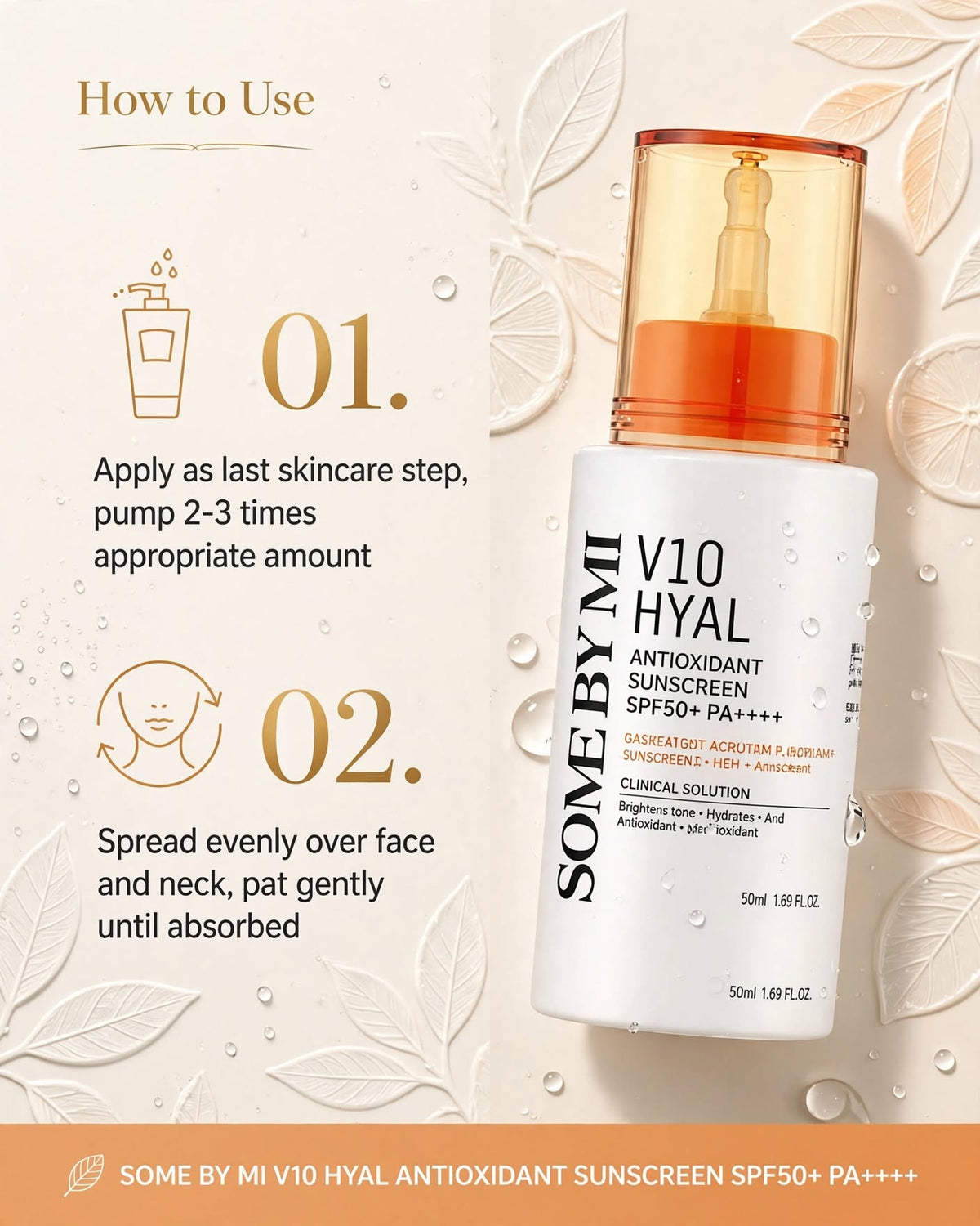 SOME BY MI V10 Hyal Antioxidant Sunscreen