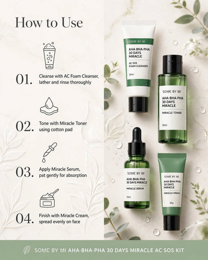 SOME BY MI AHA BHA PHA 30 Days Miracle AC SOS Kit